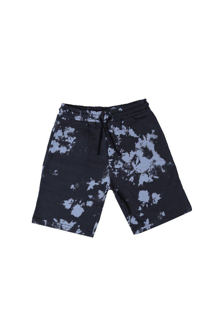 Black AOP Terry Shorts