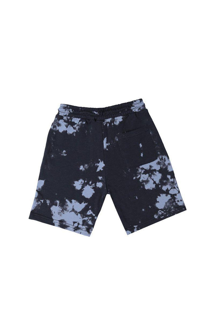 Black AOP Terry Shorts