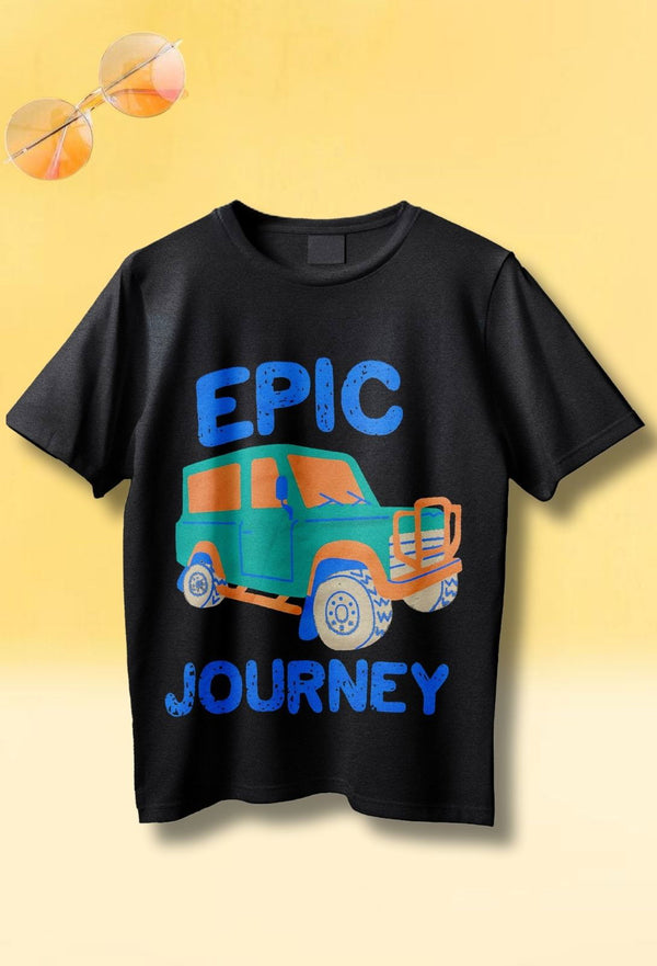Black Kids Printed Tee - Bobbinbash - - Black Kids Printed Tee - Bobbinbash - BOYS-  - #tag3# - #tag3#