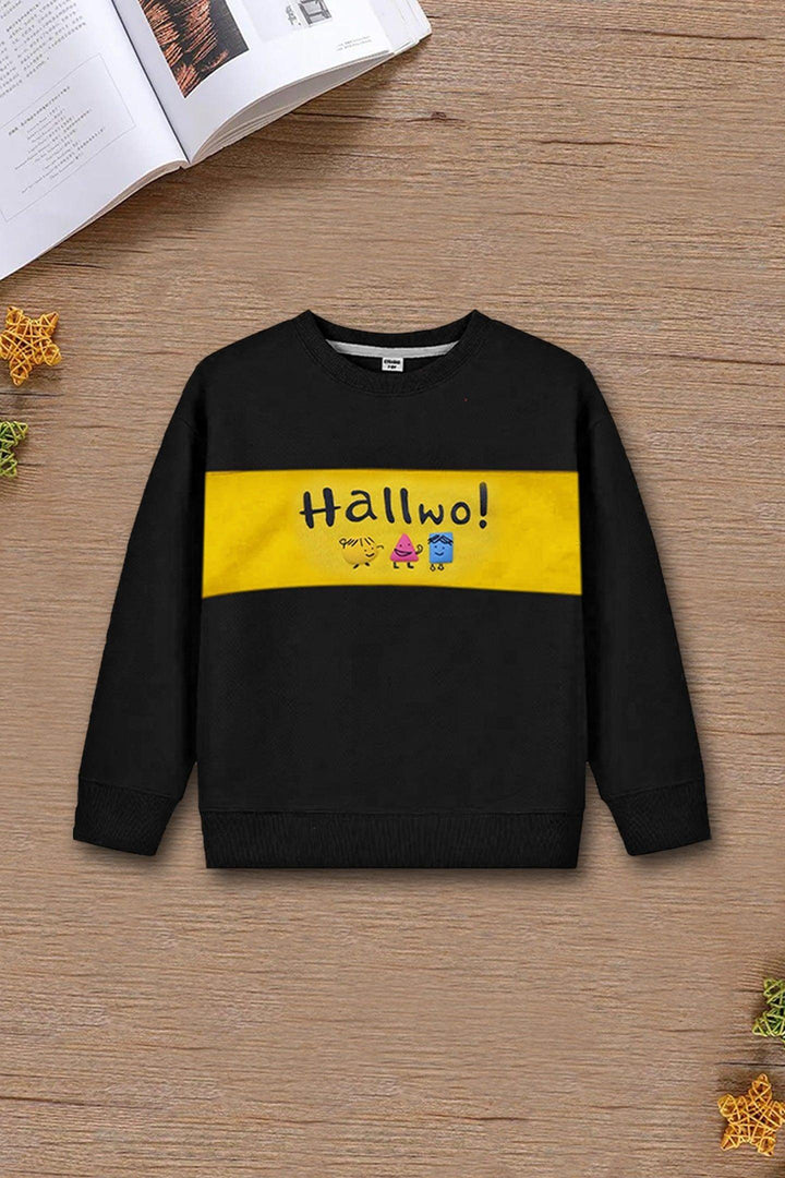 Boys Black Hallwo Sweatshirt - Bobbinbash - BOYS- Boys Black Hallwo Sweatshirt - Bobbinbash - #tag3#