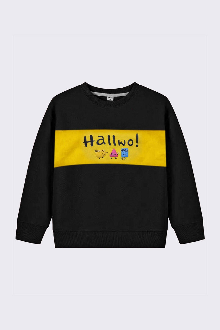 Boys Black Hallwo Sweatshirt - Bobbinbash - - Boys Black Hallwo Sweatshirt - Bobbinbash - #tag3#