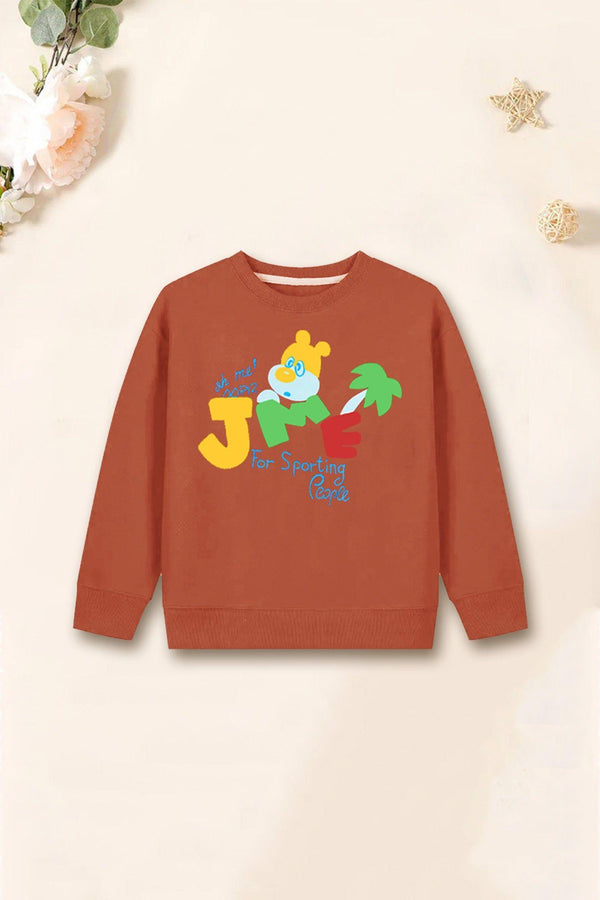 Boys Brown JME Sweatshirt - Bobbinbash - BOYS- Boys Brown JME Sweatshirt - Bobbinbash - #tag3#