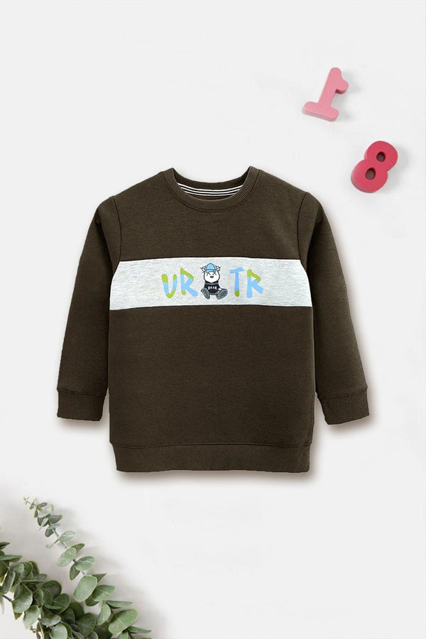 Boys Green Printed Sweatshirt - Bobbinbash - BOYS- Boys Green Printed Sweatshirt - Bobbinbash - #tag3#