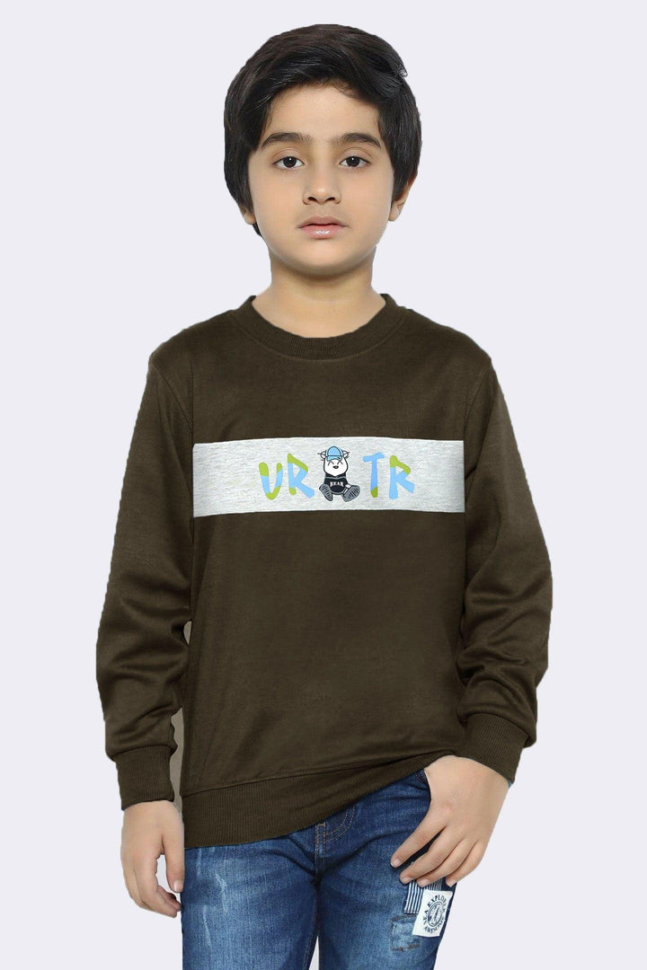 Boys Green Printed Sweatshirt - Bobbinbash - - Boys Green Printed Sweatshirt - Bobbinbash - #tag3#