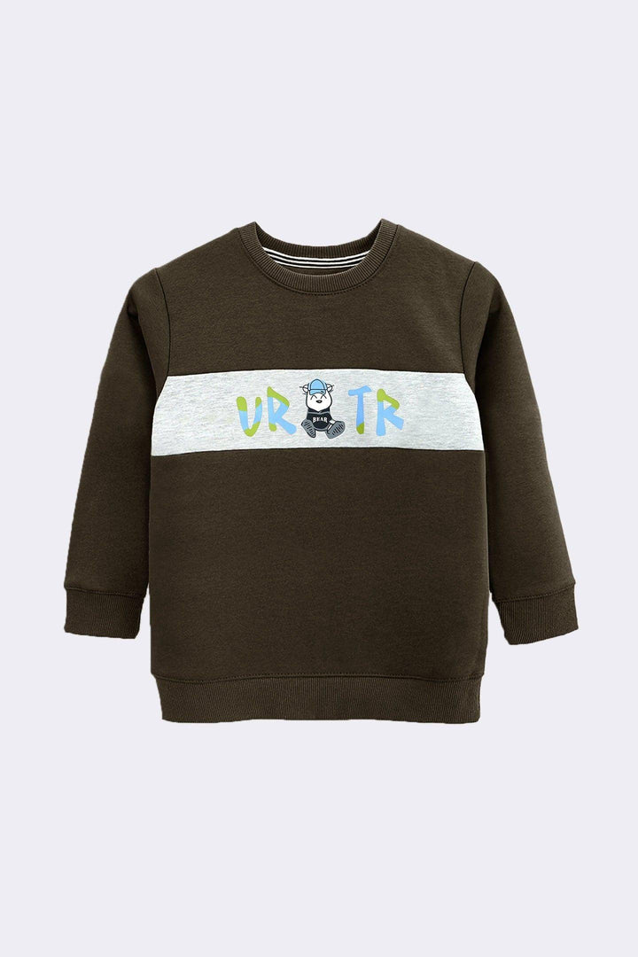 Boys Green Printed Sweatshirt - Bobbinbash - - Boys Green Printed Sweatshirt - Bobbinbash - #tag3#