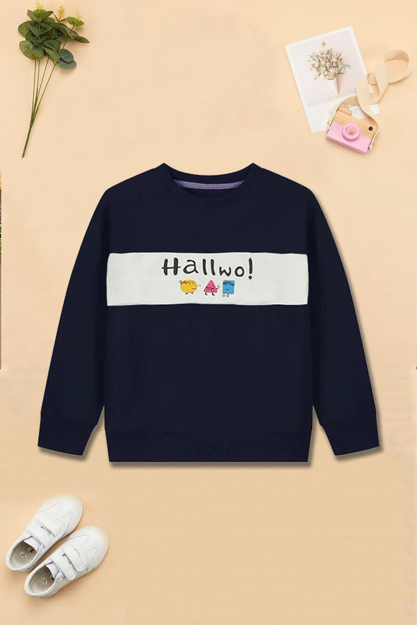 Boys Navy Hallwo Sweatshirt - Bobbinbash - BOYS- Boys Navy Hallwo Sweatshirt - Bobbinbash - #tag3#