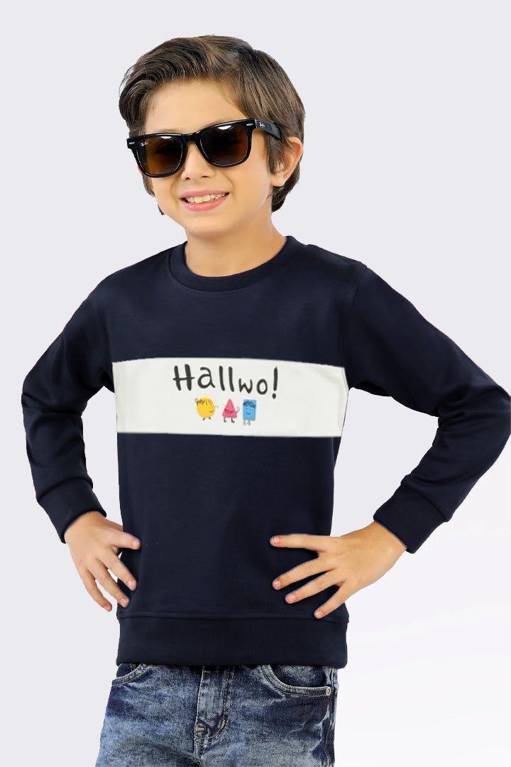 Boys Navy Hallwo Sweatshirt - Bobbinbash - - Boys Navy Hallwo Sweatshirt - Bobbinbash - #tag3#