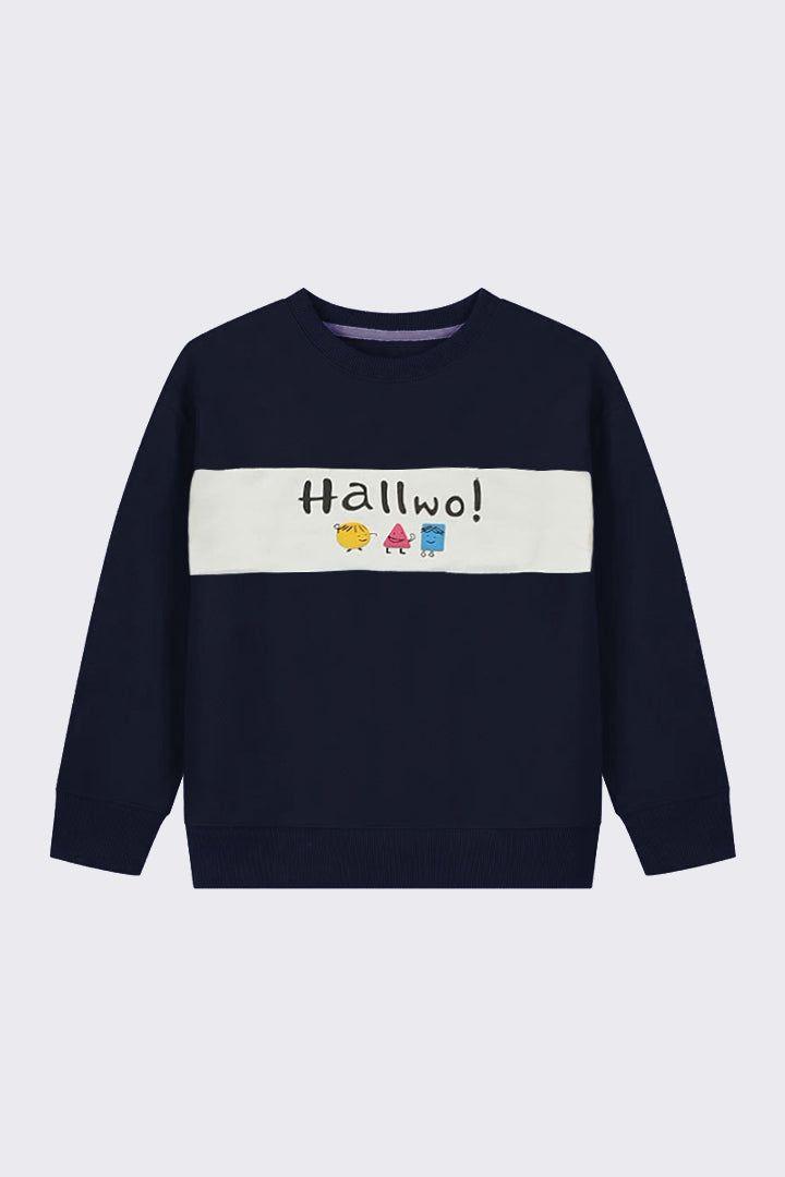 Boys Navy Hallwo Sweatshirt - Bobbinbash - - Boys Navy Hallwo Sweatshirt - Bobbinbash - #tag3#