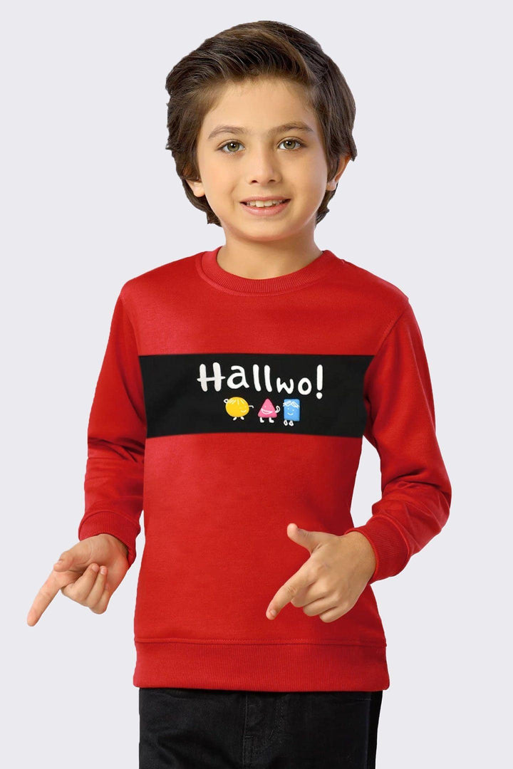 Boys Red Hallwo Sweatshirt - Bobbinbash - - Boys Red Hallwo Sweatshirt - Bobbinbash - #tag3#