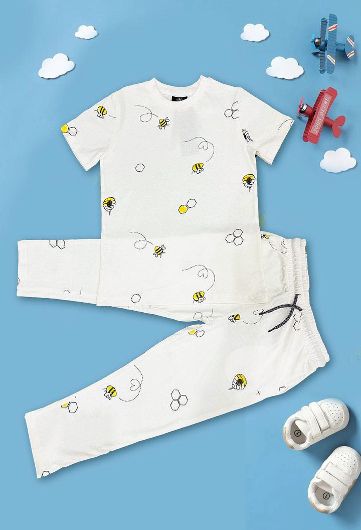 Honey Bee Lounge Wear Set - Bobbinbash - BOYS- Honey Bee Lounge Wear Set - Bobbinbash - #tag3#