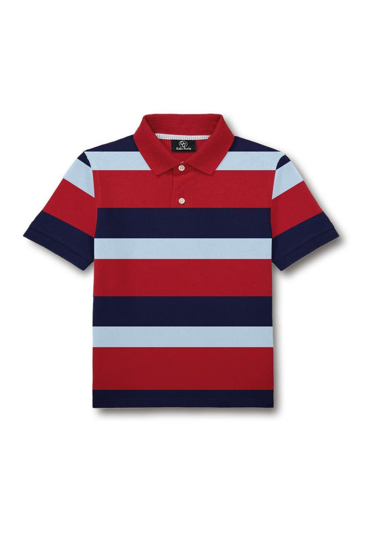 Maroon Striper Kids POLO - Bobbinbash - - Maroon Striper Kids POLO - Bobbinbash - #tag3#