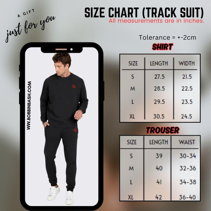 Men Black Tracksuit - Bobbinbash - - Men Black Tracksuit - Bobbinbash - #tag3#