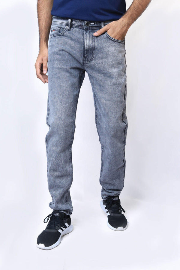 Men Grey Comfort Fit Light Acid Wash Jean - Bobbinbash - MEN- Men Grey Comfort Fit Light Acid Wash Jean - Bobbinbash - #tag3#