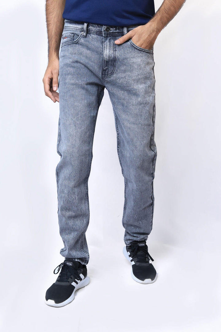 Men Grey Comfort Fit Light Acid Wash Jean - Bobbinbash - MEN- Men Grey Comfort Fit Light Acid Wash Jean - Bobbinbash - #tag3#