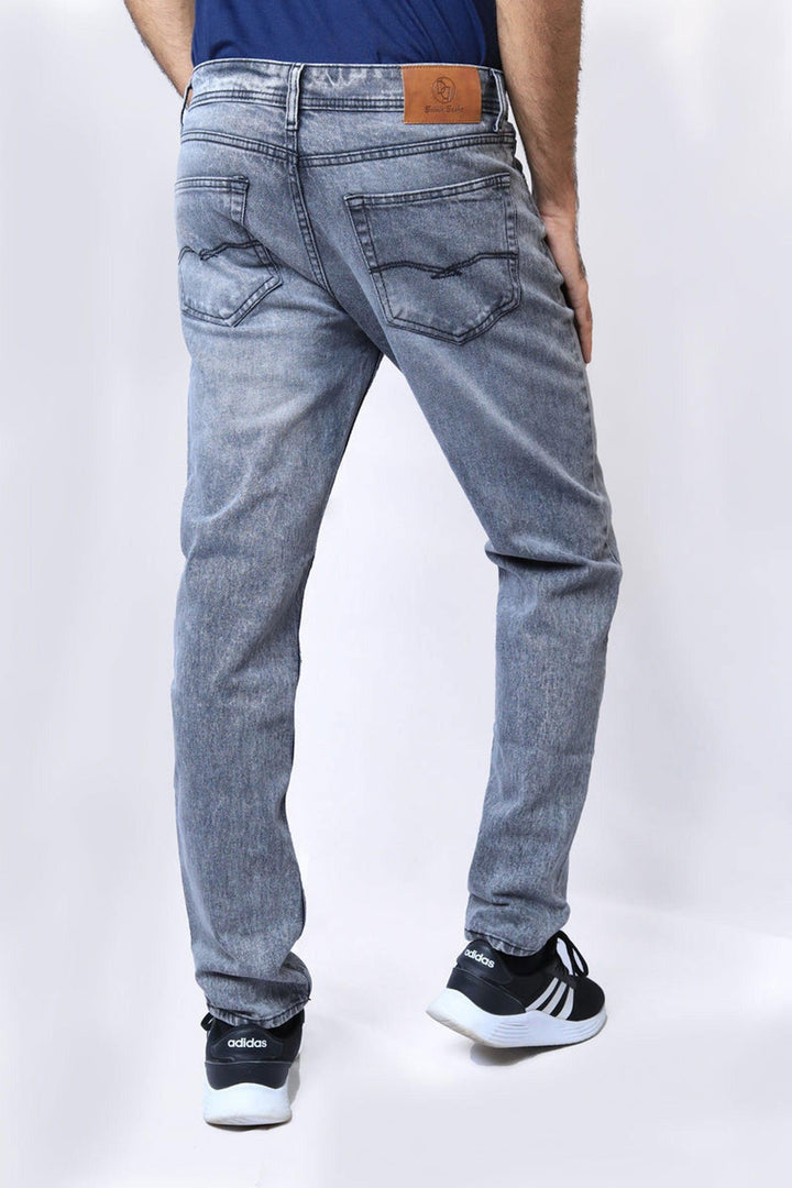 Men Grey Comfort Fit Light Acid Wash Jean - Bobbinbash - - Men Grey Comfort Fit Light Acid Wash Jean - Bobbinbash - #tag3#