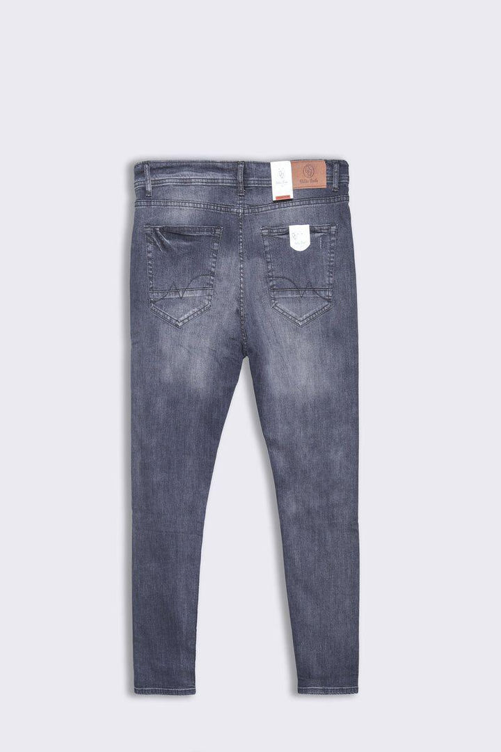 Men Grey Rip & Repair Stretch Denim Jean - Bobbinbash - - Men Grey Rip & Repair Stretch Denim Jean - Bobbinbash - #tag3#