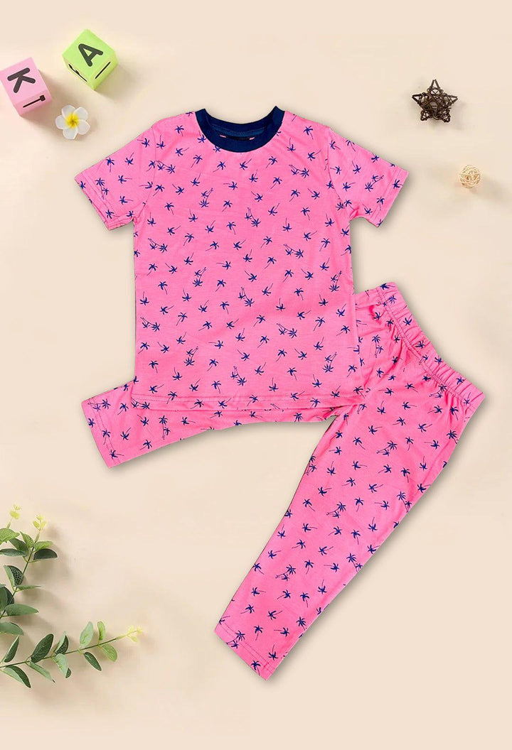 Pink Palm Lounge Wear Set - Bobbinbash - BOYS- Pink Palm Lounge Wear Set - Bobbinbash - #tag3#