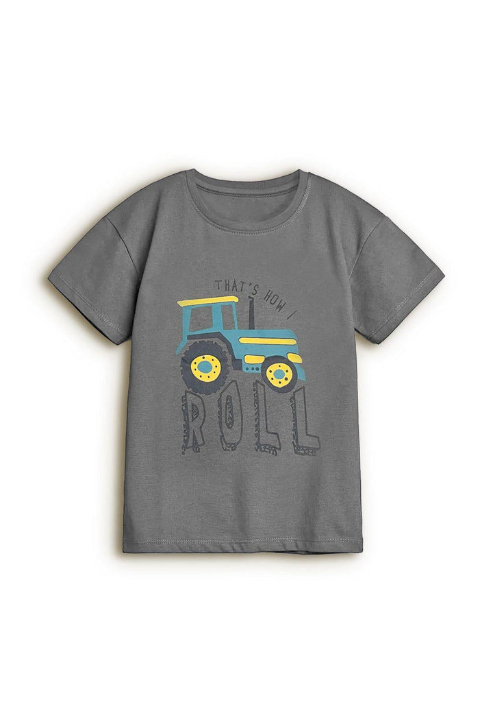 Printed Tractor Olive Green - Bobbinbash - - Printed Tractor Olive Green - Bobbinbash - #tag3#