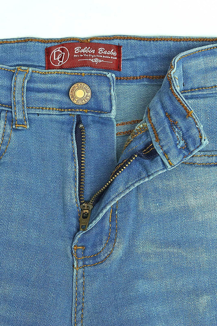 Stretch Indigo Light Jeans - Bobbinbash - - Stretch Indigo Light Jeans - Bobbinbash - #tag3#