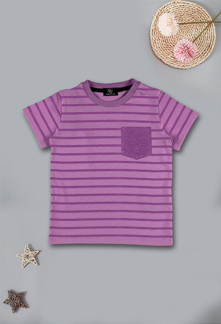 Tea Pink Striper Pocket Tee - Bobbinbash - BOYS- Tea Pink Striper Pocket Tee - Bobbinbash - #tag3#