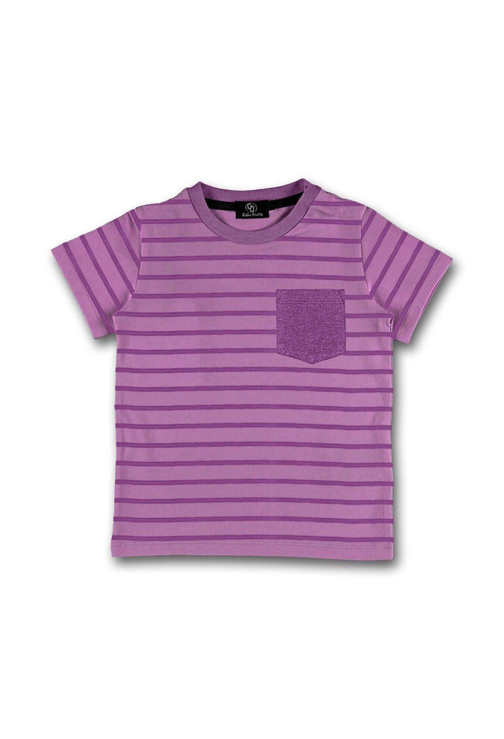 Tea Pink Striper Pocket Tee - Bobbinbash - - Tea Pink Striper Pocket Tee - Bobbinbash - #tag3#