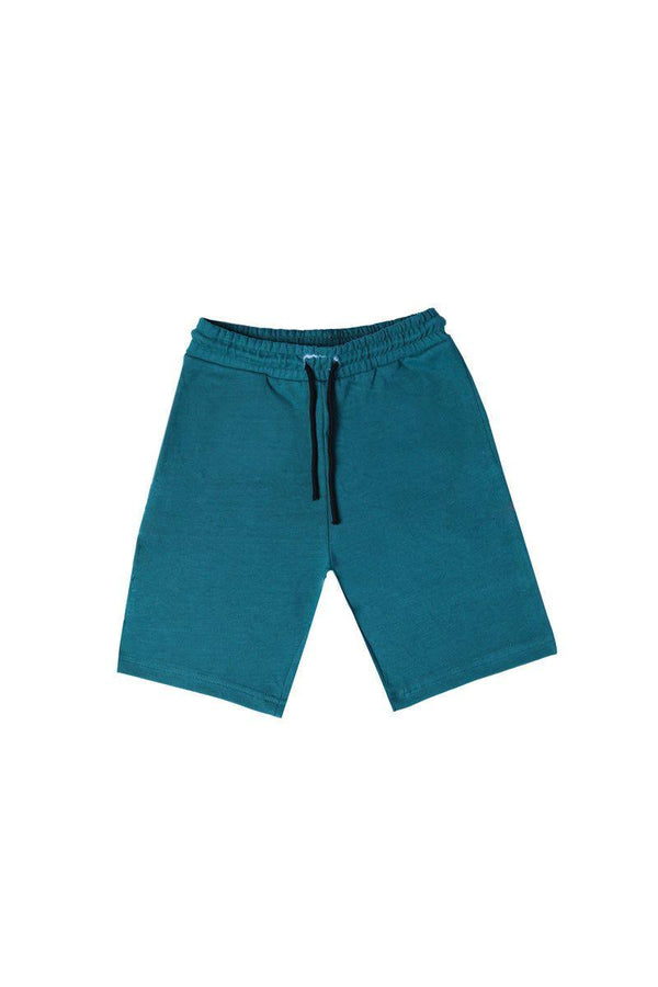 Teal Green Interlock Shorts - Bobbinbash - BOYS- Teal Green Interlock Shorts - Bobbinbash - #tag3#