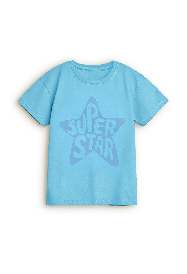 Turquoise Super Star Tee - Bobbinbash - - Turquoise Super Star Tee - Bobbinbash - #tag3#