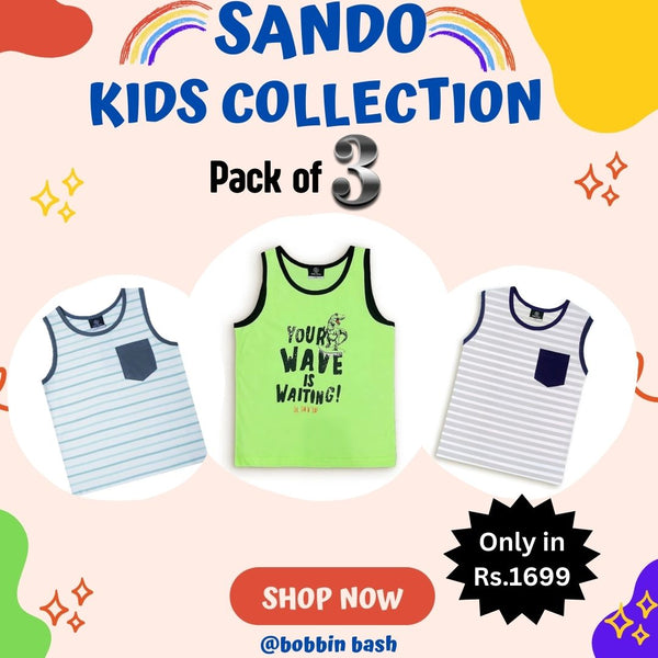 Pack of 3 Kids Sando